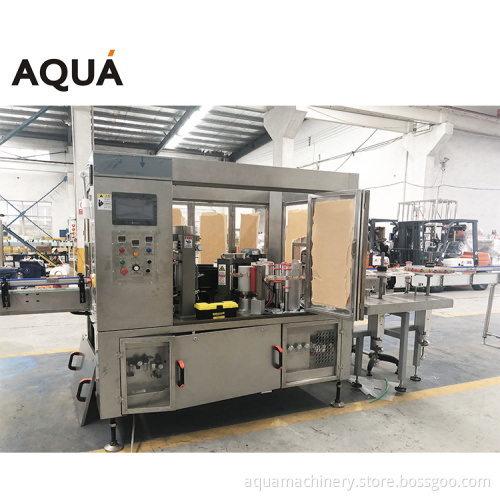 Automatic Sleeve Label Applicator for Bottles